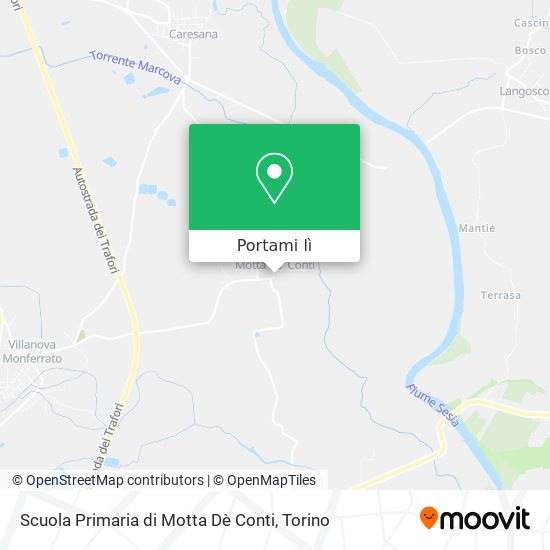 Mappa Scuola Primaria di Motta Dè Conti