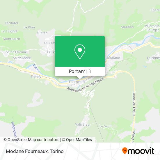 Mappa Modane Fourneaux