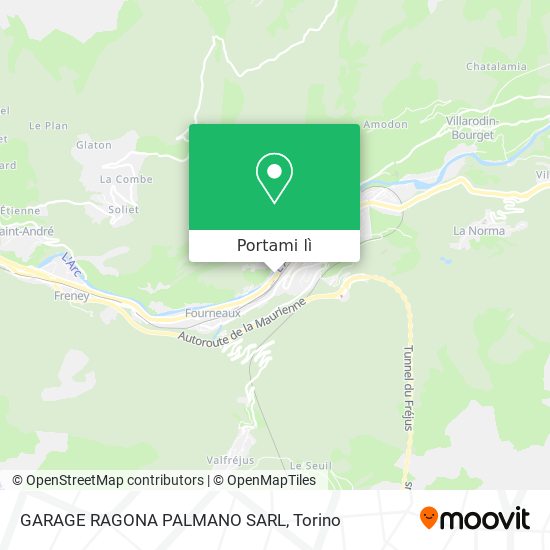 Mappa GARAGE RAGONA PALMANO SARL