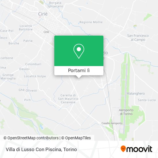 Mappa Villa di Lusso Con Piscina