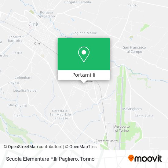 Mappa Scuola Elementare F.lli Pagliero