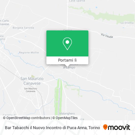 Mappa Bar Tabacchi il Nuovo Incontro di Puca Anna