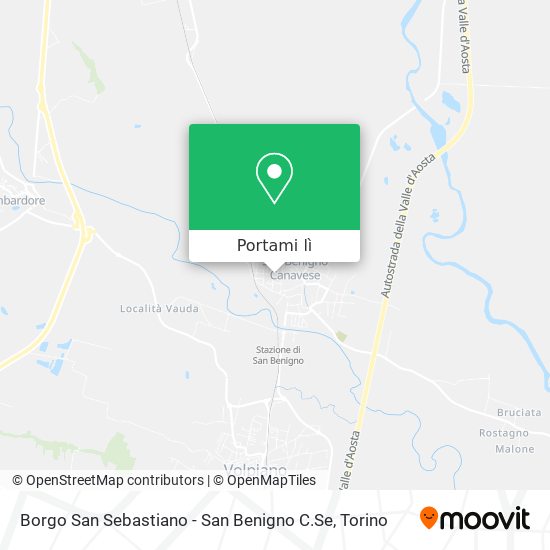Mappa Borgo San Sebastiano - San Benigno C.Se