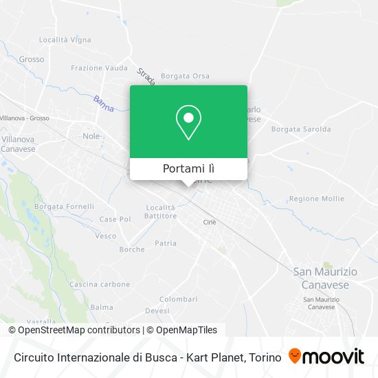 Mappa Circuito Internazionale di Busca - Kart Planet