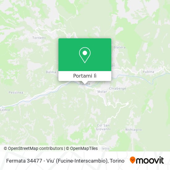 Mappa Fermata 34477 - Viu' (Fucine-Interscambio)