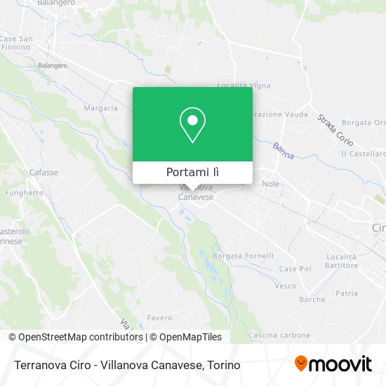 Mappa Terranova Ciro - Villanova Canavese