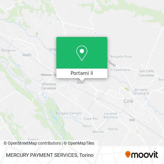Mappa MERCURY PAYMENT SERVICES