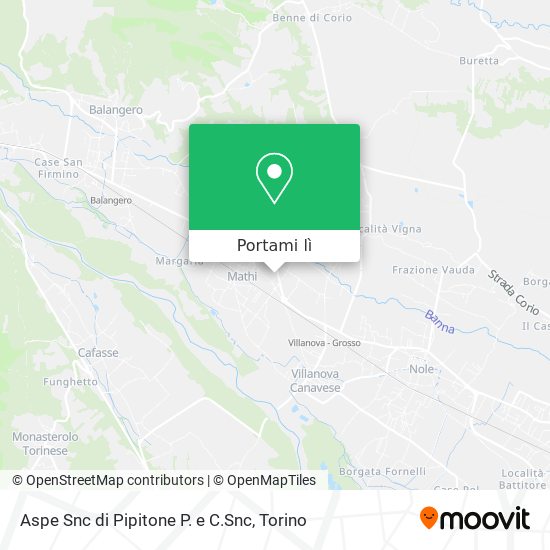 Mappa Aspe Snc di Pipitone P. e C.Snc