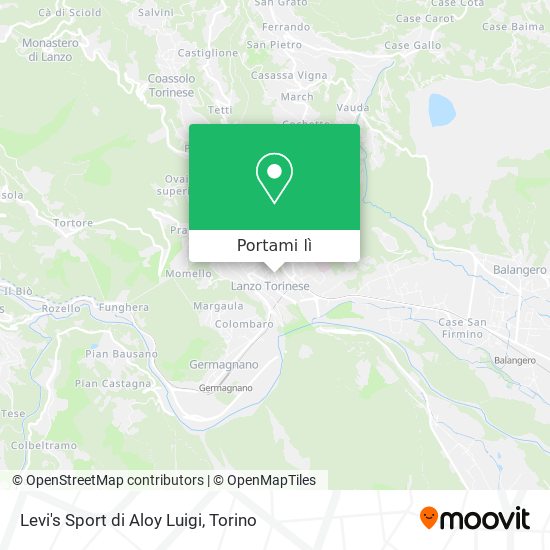 Mappa Levi's Sport di Aloy Luigi