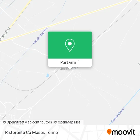 Mappa Ristorante Cà Maser