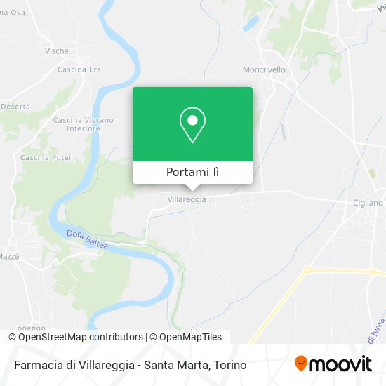 Mappa Farmacia di Villareggia - Santa Marta