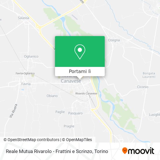 Mappa Reale Mutua Rivarolo - Frattini e Scrinzo