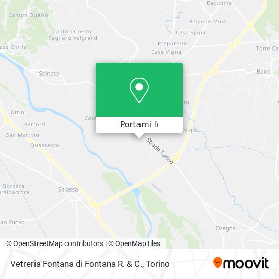 Mappa Vetreria Fontana di Fontana R. & C.