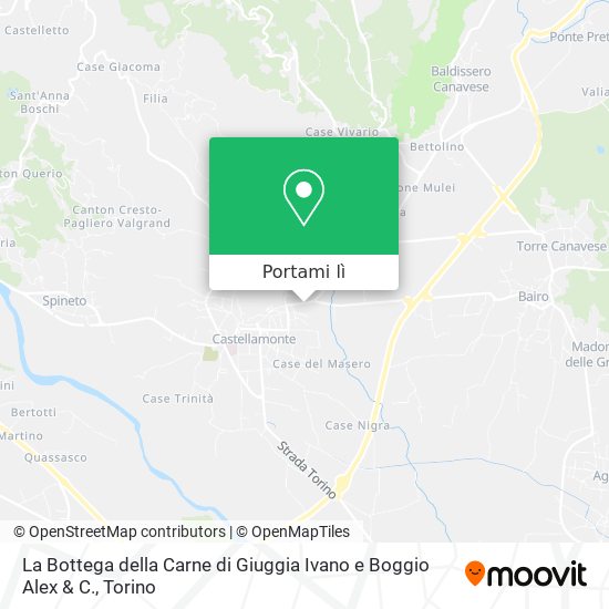 Mappa La Bottega della Carne di Giuggia Ivano e Boggio Alex & C.