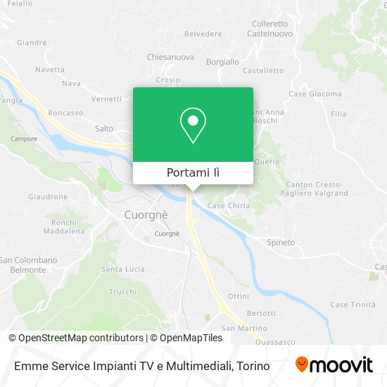 Mappa Emme Service Impianti TV e Multimediali