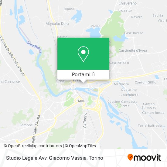 Mappa Studio Legale Avv. Giacomo Vassia