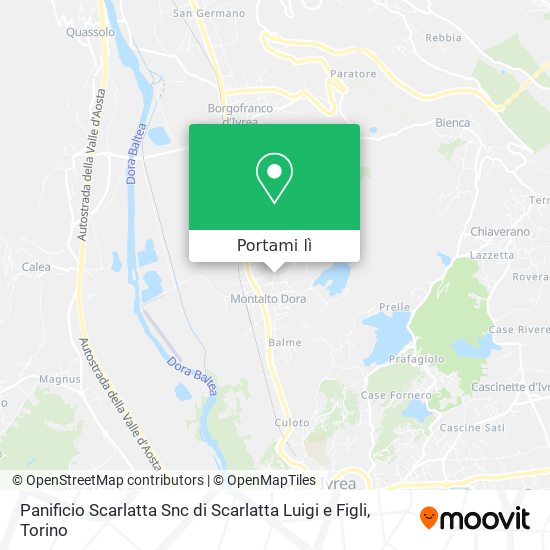 Mappa Panificio Scarlatta Snc di Scarlatta Luigi e Figli
