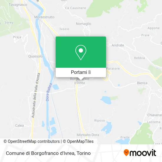 Mappa Comune di Borgofranco d'Ivrea