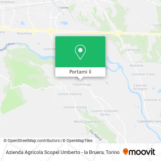 Mappa Azienda Agricola Scopel Umberto - la Bruera