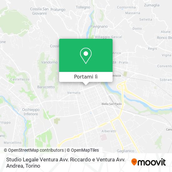 Mappa Studio Legale Ventura Avv. Riccardo e Ventura Avv. Andrea