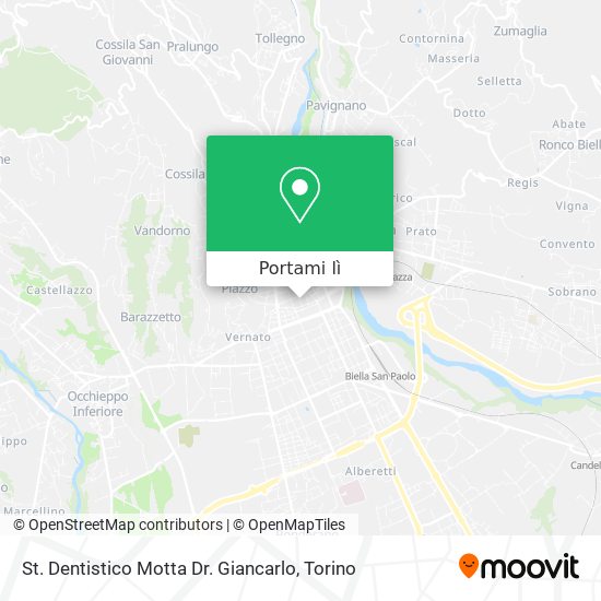 Mappa St. Dentistico Motta Dr. Giancarlo