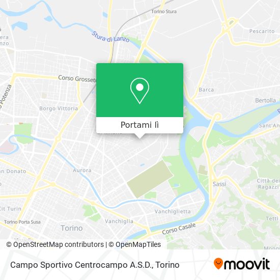 Mappa Campo Sportivo Centrocampo A.S.D.
