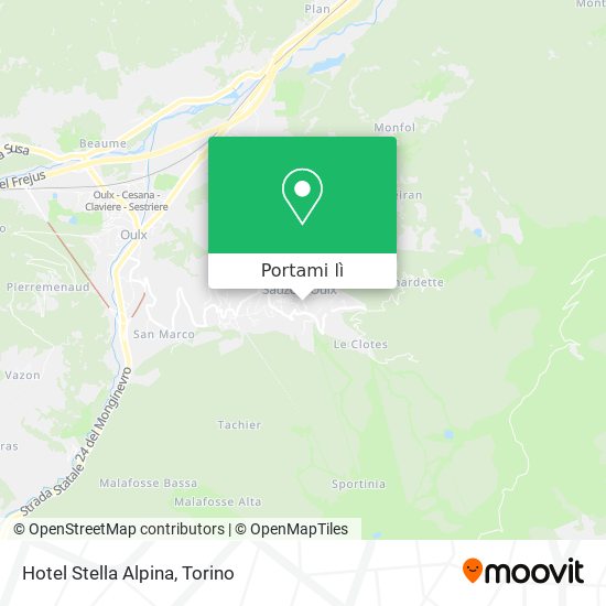 Mappa Hotel Stella Alpina