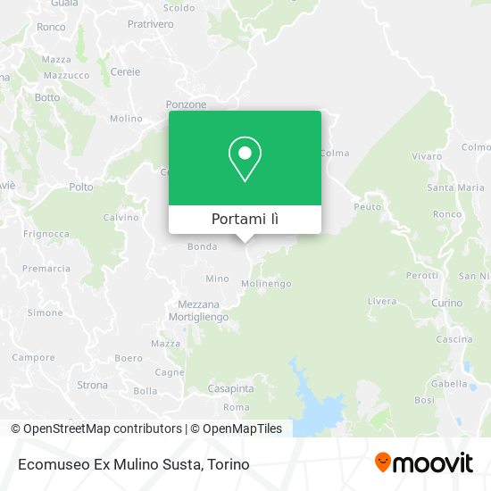 Mappa Ecomuseo Ex Mulino Susta