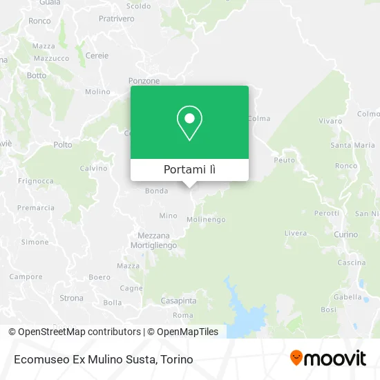 Mappa Ecomuseo Ex Mulino Susta
