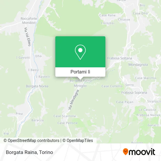 Mappa Borgata Raina