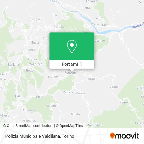 Mappa Polizia Municipale Valdilana