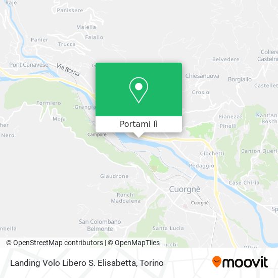 Mappa Landing Volo Libero S. Elisabetta