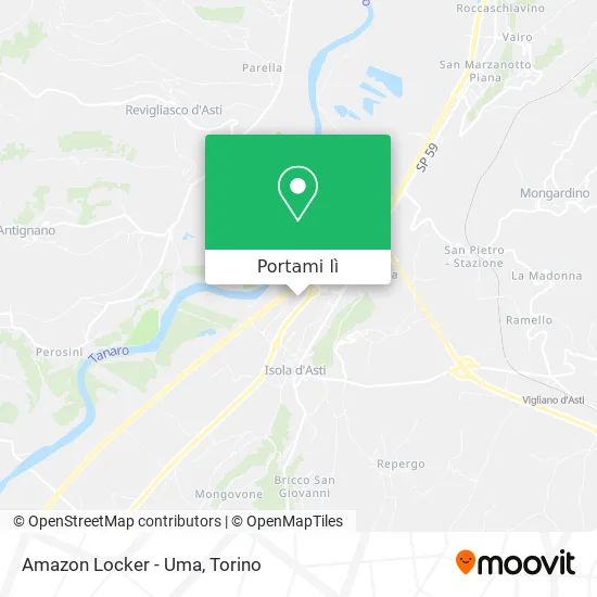 Mappa Amazon Locker - Uma