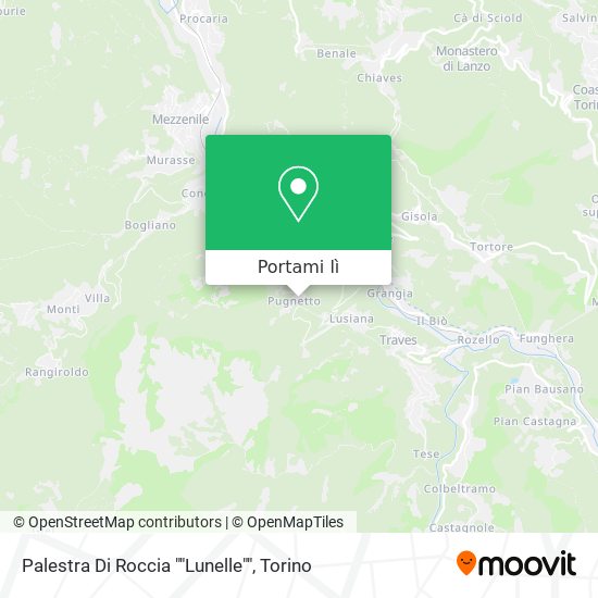 Mappa Palestra Di Roccia ""Lunelle""