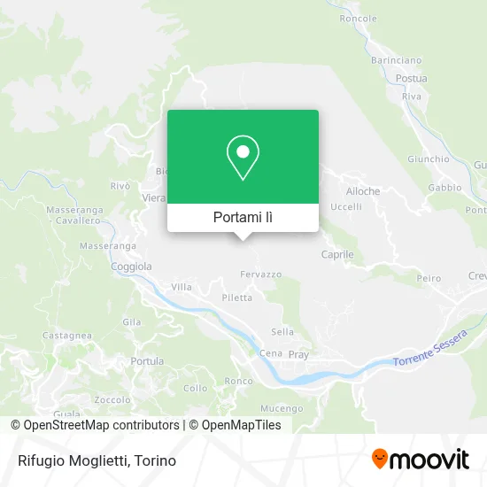 Mappa Rifugio Moglietti