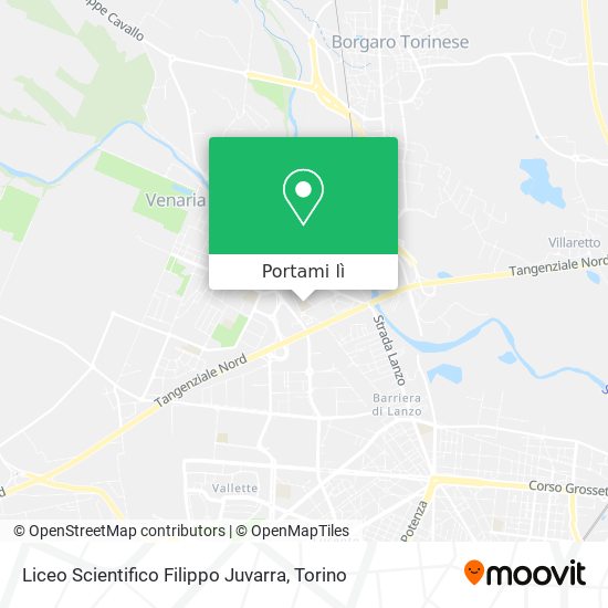 Mappa Liceo Scientifico Filippo Juvarra