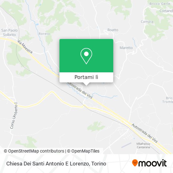 Mappa Chiesa Dei Santi Antonio E Lorenzo