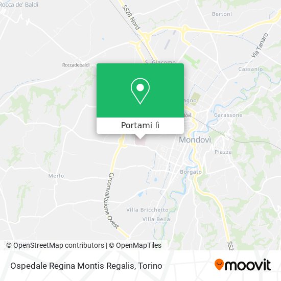 Mappa Ospedale Regina Montis Regalis