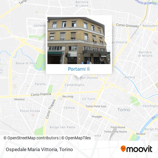 Mappa Ospedale Maria Vittoria