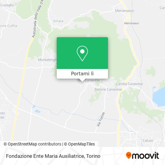 Mappa Fondazione Ente Maria Ausiliatrice
