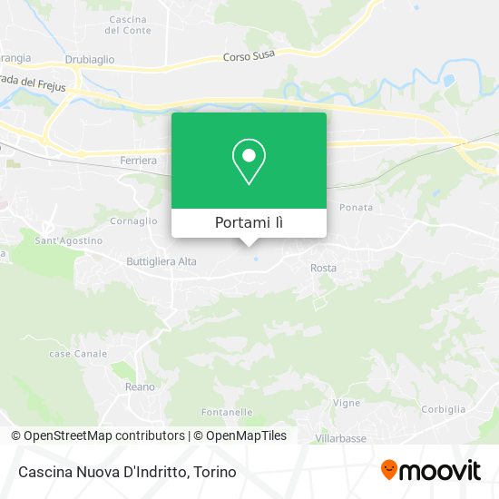 Mappa Cascina Nuova D'Indritto
