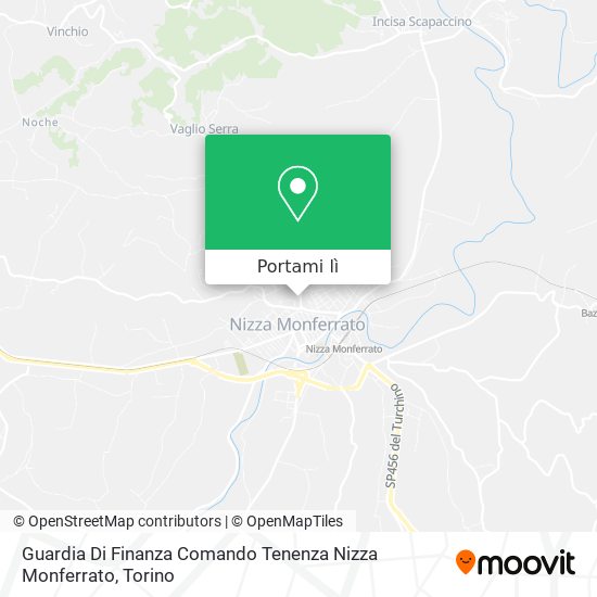 Mappa Guardia Di Finanza Comando Tenenza Nizza Monferrato