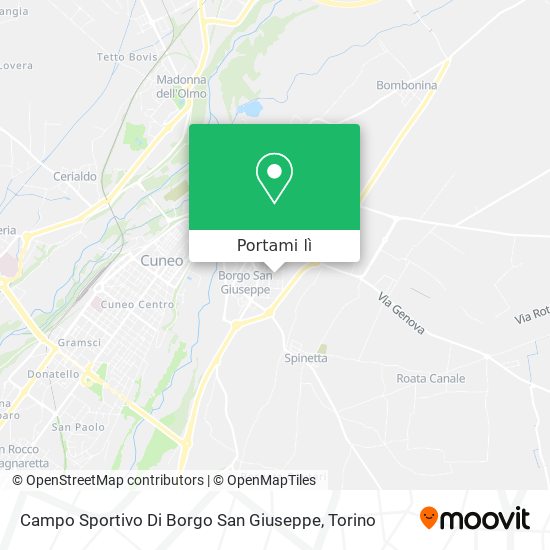 Mappa Campo Sportivo Di Borgo San Giuseppe