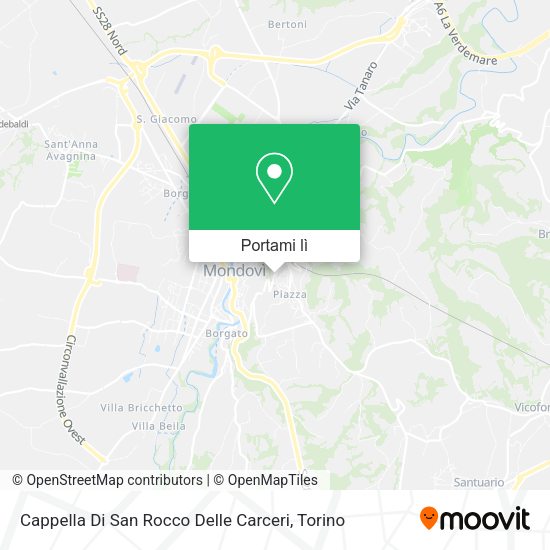 Mappa Cappella Di San Rocco Delle Carceri