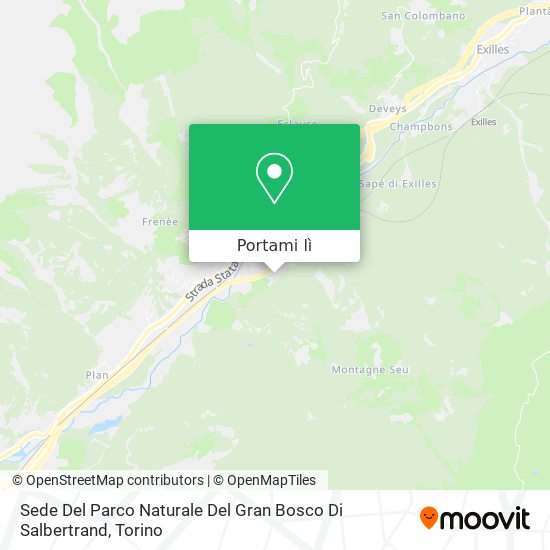 Mappa Sede Del Parco Naturale Del Gran Bosco Di Salbertrand