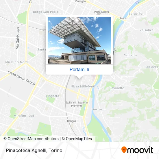 Mappa Pinacoteca Agnelli