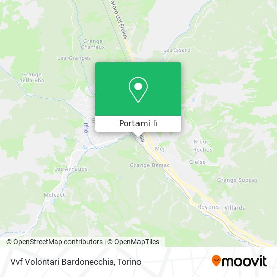 Mappa Vvf Volontari Bardonecchia