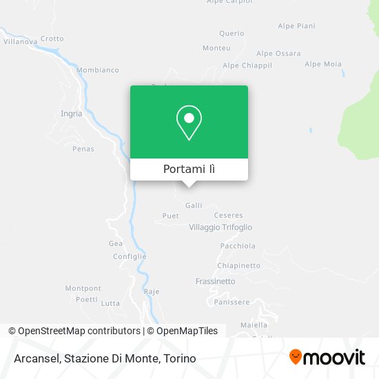 Mappa Arcansel, Stazione Di Monte