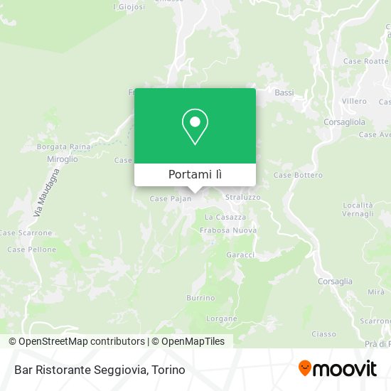 Mappa Bar Ristorante Seggiovia