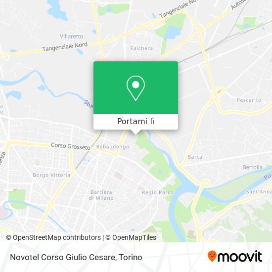 Mappa Novotel Corso Giulio Cesare